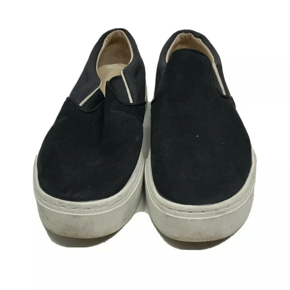 Saturdays NYC Men's Vass‎ Slip on Sneakers Black White Size 6